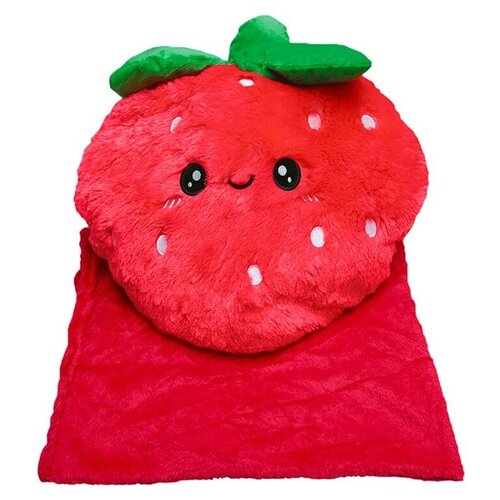 LIGHT STUFF Клубничка мягкая игрушка 40 см с пледом Красный