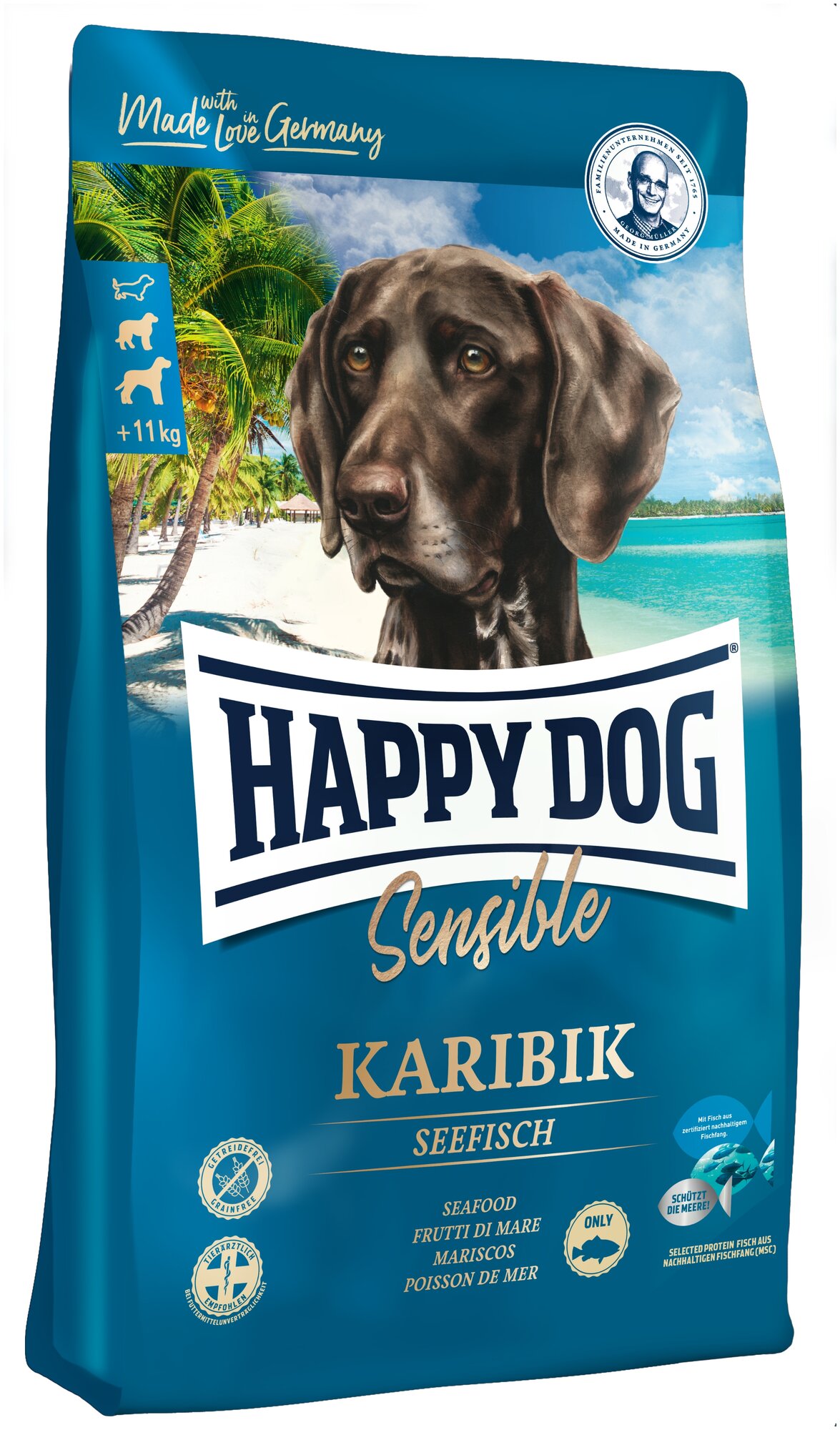 Сухой корм для собак Happy Dog Supreme Sensible Karibik 12.5 кг