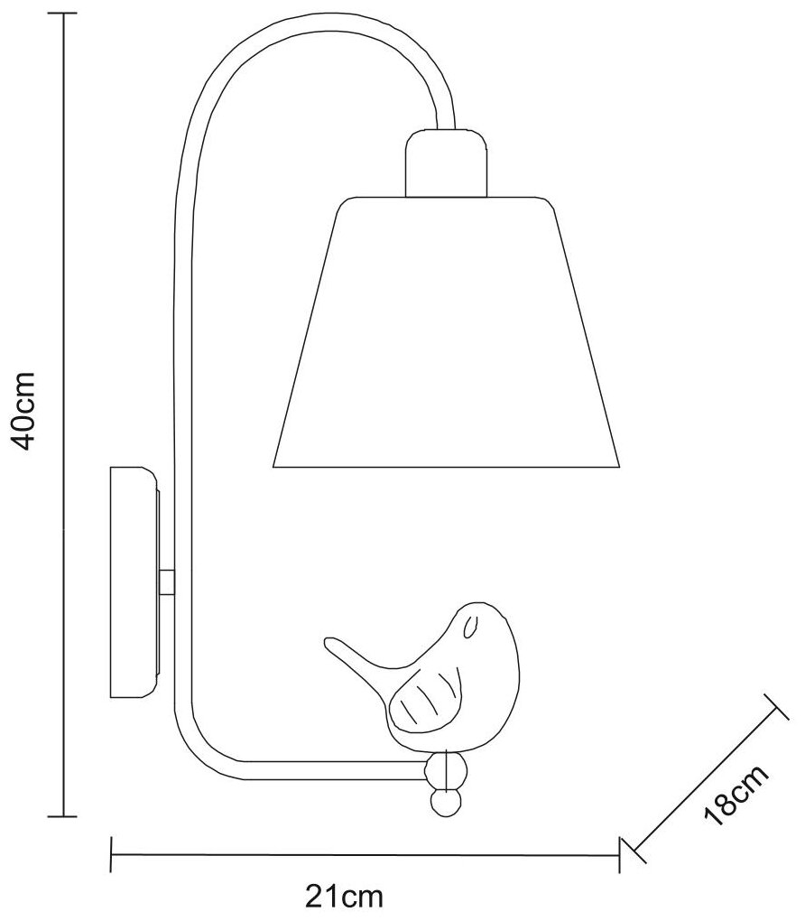 Настенный светильник Arte Lamp Passero A4289AP-1WH, 40 Вт - фотография № 5