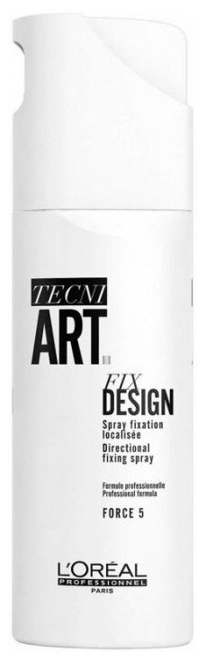 LOreal Professionnel Tecni. art Fix Design, 200 мл Спрей для Локальной Фиксации с защитой от влаги и УФ-лучей(фикс 5)