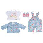 Zapf Creation Комплект одежды для куклы Baby Annabell Active Deluxe Jeans 706268 - изображение