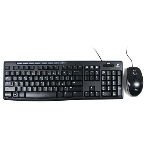 комплект клавиатуры и мыши rapoo 8200g чёрный Комплект клавиатуры и мыши Logitech MK200