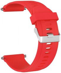 Ремешок силиконовый GSMIN Silicone для Garmin Descent Mk1 со шпилькой и инструментом (Красный)