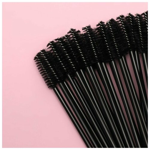 Набор щёточек для бровей и ресниц 95 см 50 шт цвет чёрный 295₽