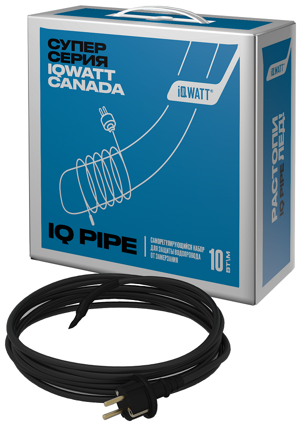 Резистивный комплект для обогрева труб IQWATT IQ PIPE CW - 8 m - фотография № 2