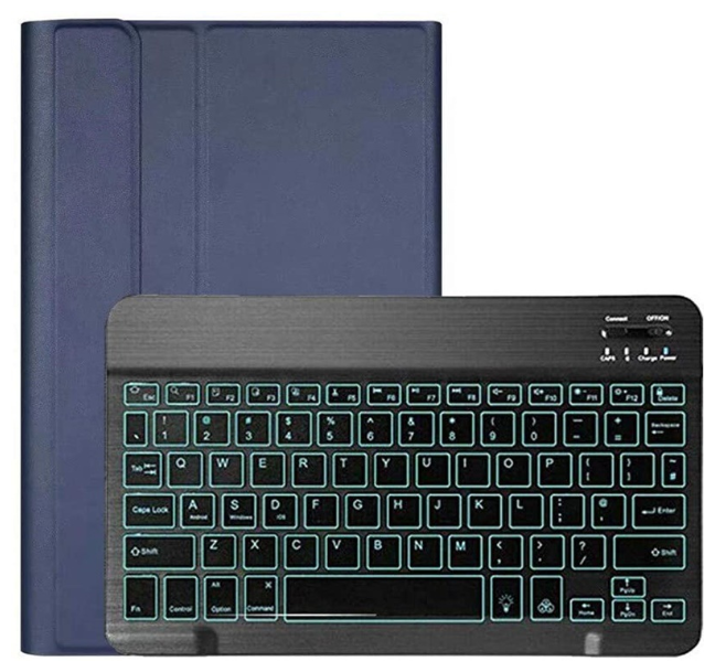 Клавиатура MyPads с чехлом для Samsung Galaxy Tab S6 Lite 10.4 SM-P610 / P615 / S6 Lite 2022 Edition (SM-P613) съёмная беспроводная Bluetooth-клави.