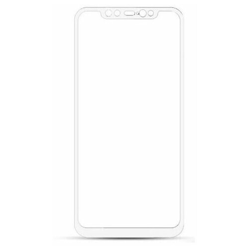 Защитное стекло на Xiaomi Mi 8/Mi 8 Pro, Silk Screen 2.5D, белый