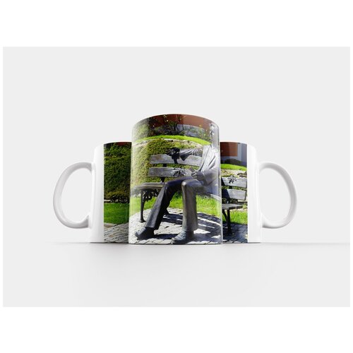фото Кружка "скульптура, скамейка, сядь" 320 мл lotsprints