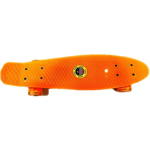 Пенниборд пластиковый D26021 22 - 56x15cm (оранжевый)