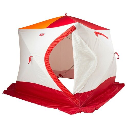 палатка четырёхместная лотос куб 4 компакт лонг белый зеленый Палатка Медведь КУБ-4 четырёхместная, трёхслойная, дышащая