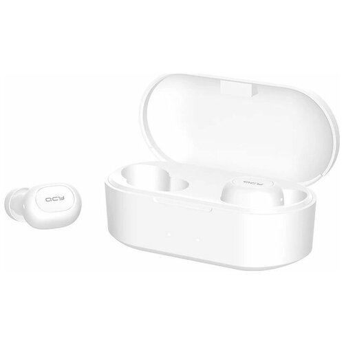 Гарнитура QCY T2S Bluetooth вкладыши белый 434000₽