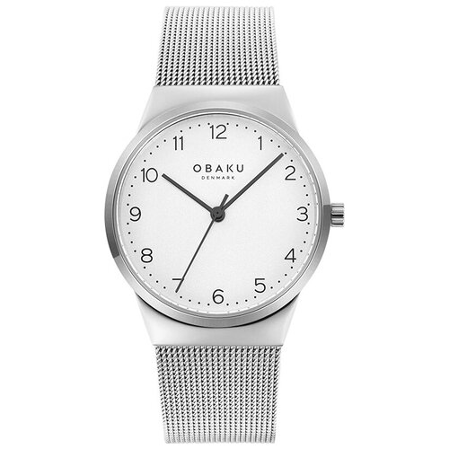 Наручные часы OBAKU Mesh, серебряный, белый