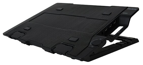 Zalman ZM-NS2000, retail, черная, для ноутбуков 17, размеры: 375 x 275 x 26.7 ~ 51.3 mm, интерфейс: USB2.0 x 3, USB Input x 1, вентилятор 200мм