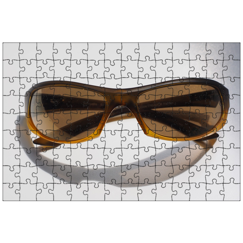 фото Магнитный пазл 27x18см."солнечные очки, здорово, мода" на холодильник lotsprints