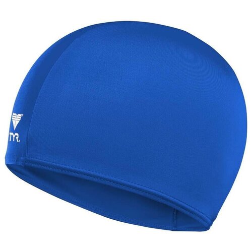 Шапочка для плавания TYR Solid Lycra Cap (428 Голубой, O/S)