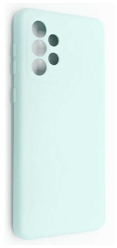 Накладка Silicone Cover (без логотипа, с защитой камеры) для Samsung Galaxy A33 бирюзовая