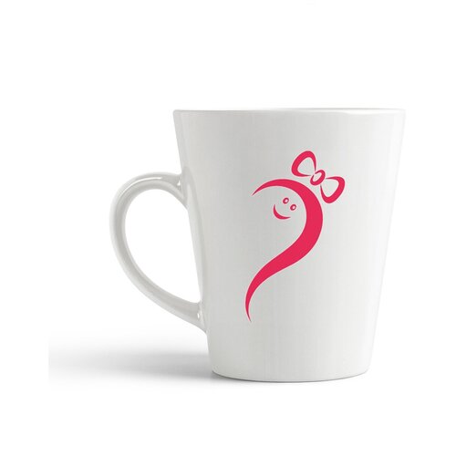 фото Кружка-латте coolpodarok "сердце девочка (есть пара)"