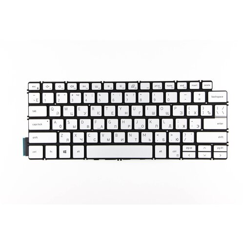 Клавиатура для ноутбука Dell 14-5390 серебристая с подсветкой p/n: