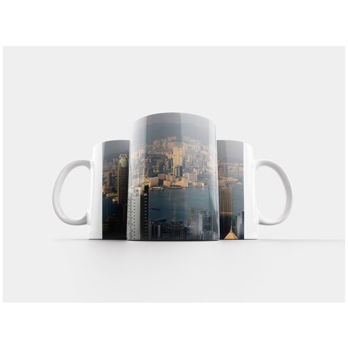 фото Кружка "гонконг, городской пейзаж, центр города" 320 мл lotsprints