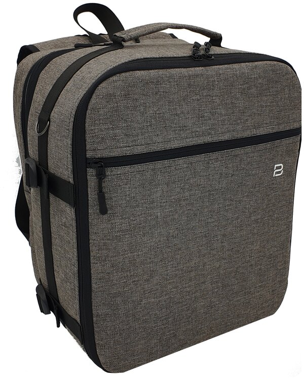 Рюкзак-трансформер для ручной клади Pobedabags 36x30x27/20 Grey Advanced