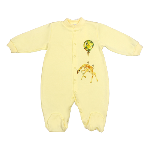 Комбинезон детский «Жираф», цвет жёлтый, рост 74 см