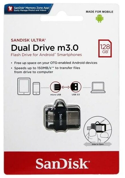 Флешка SanDisk Ultra Dual Drive m30