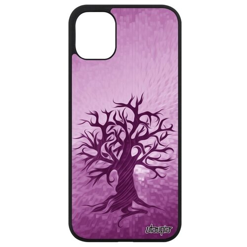 фото Противоударный чехол для мобильного // iphone 11 // "дерево жизни" природа стиль, utaupia, фиолетовый