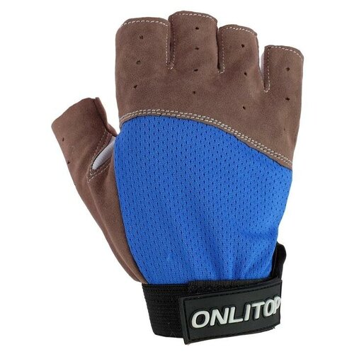 ONLITOP Перчатки спортивные, размер L, цвет синий