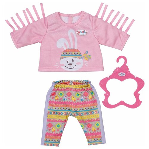 Zapf Creation Комплект одежды для куклы Baby Born 830178 розовый zapf creation набор одежды дождливые деньки для куклы baby born 82137 желтый серый