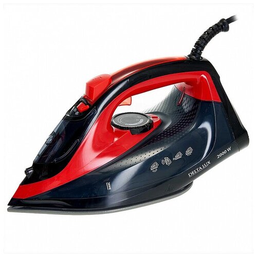 Утюг DELTA LUX DE-3000 черный с красным 2000 Вт керамика самоочистка паровой удар 320мл 723200₽
