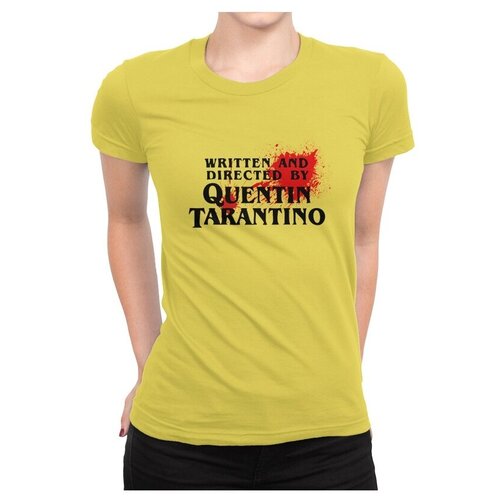 Футболка Dream Shirts Directed By Quentin Tarantino Женская L Желтая