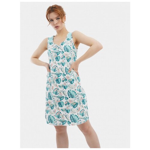 Сорочка Lilians M413, размер 96, сердечки из цветов (белый/принт)