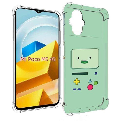 Чехол MyPads собери-приставку детский для Xiaomi Poco M5 задняя-панель-накладка-бампер