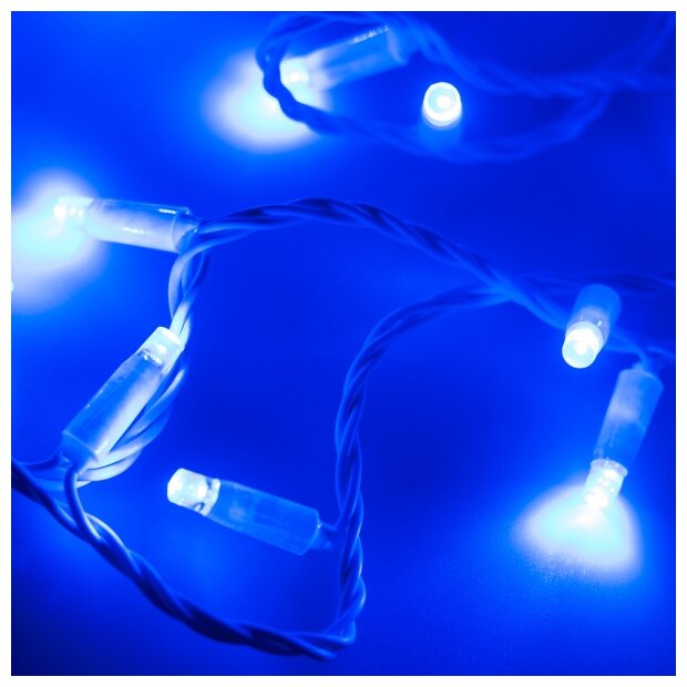 Светодиодная Гирлянда Arlight Ard-string-classic-10000-white-100led-flash Blue (230v, 7w) 025818 - фото №1
