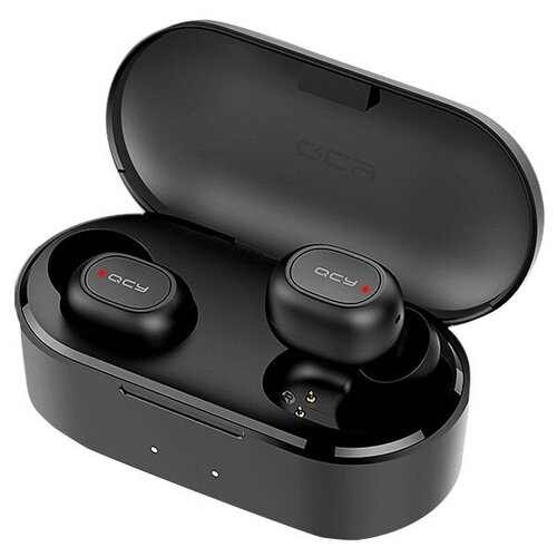 Гарнитура QCY T2S Bluetooth вкладыши черный 317400₽