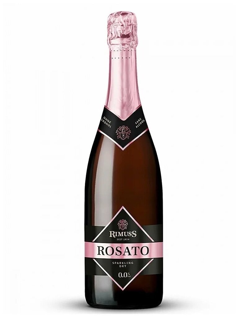 Вино игристое Rimuss (Римусс) ROSATO сухое безалкогольное 0,75 л