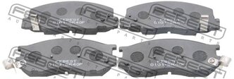 Дисковые тормозные колодки передние FEBEST 0101-SR40F для Toyota Estima, Toyota Previa (4 шт.)