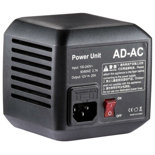 Сетевой адаптер Godox AD-AC для AD600 адаптер переменного тока для godox ad ac для вспышек ad600