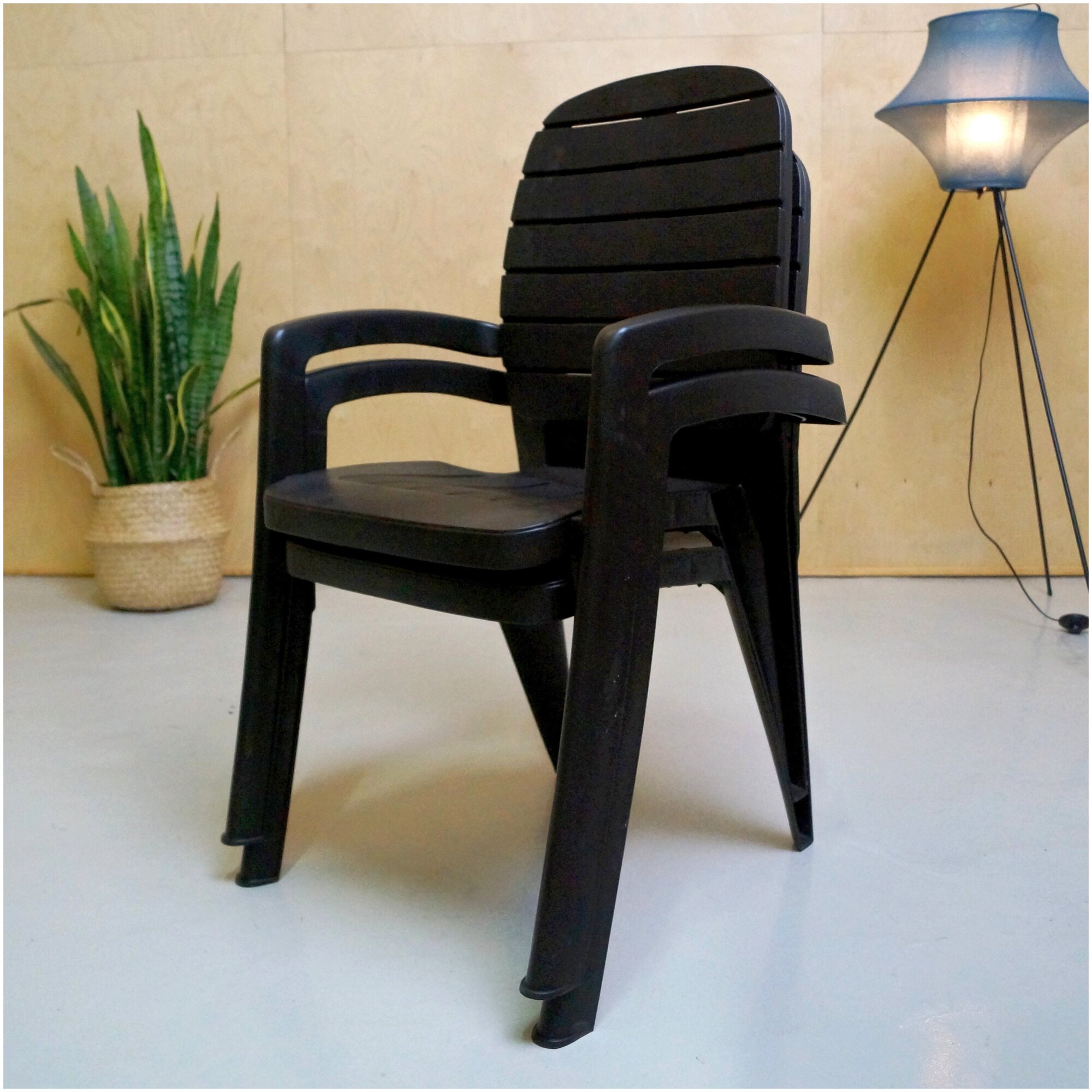 Пластиковое кресло Прованс, Шоколадный, 2 шт - фотография № 2