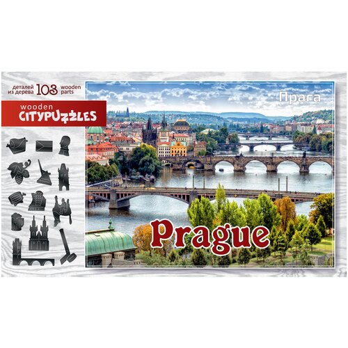 пазл нескучные игры citypuzzles казань 8295 4620065361074 Пазл Нескучные игры Citypuzzles Прага (8270), 103 дет., разноцветный