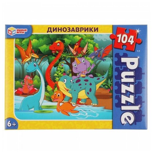 Купить Пазл Умные игры Динозаврики (308403), 104 дет.