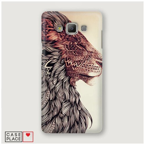 фото Чехол пластиковый samsung galaxy grand prime лев мандала case place
