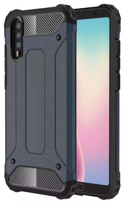 Чехол-бампер MyPads для Samsung Galaxy A40 SM-A405F (2019) противоударный усиленный ударопрочный черный