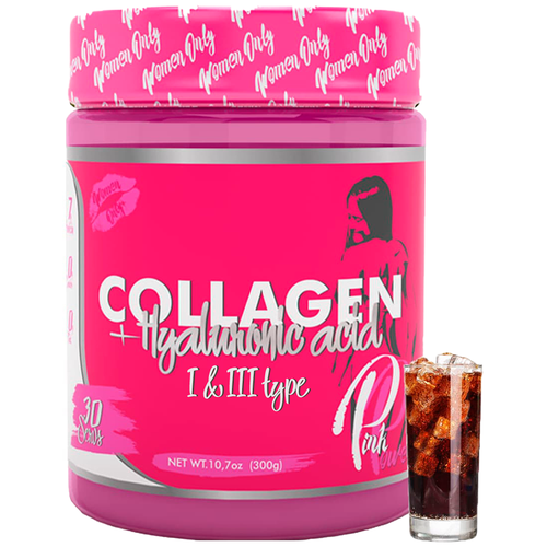 PinkPower Коллагеновый напиток COLLAGEN PLUS, вкус «Кола», 300 гр, STEELPOWER