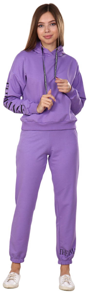 Костюм IvCapriz, толстовка и брюки, размер 48, фиолетовый