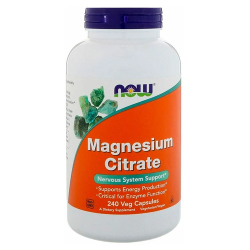 Купить Капсулы NOW Magnesium Citrate, 240 шт.