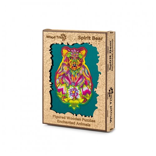 Пазл Wood Trick Вдохновленный медведь (WT-00053), 184 дет., разноцветный