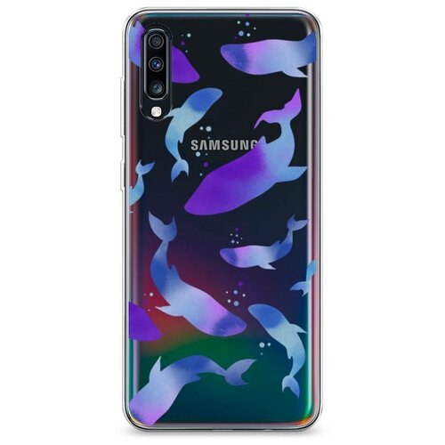 фото Силиконовый чехол "подводные жители" на samsung galaxy a70 / самсунг галакси а70 case place