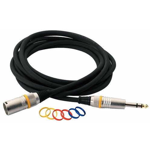 Кабель аудио 1xJack - 1xXLR RockCable RCL30386 D6 M BA 6.0m rockcable rcl30383 d6 m кабель xlr m джек1 4 3 м