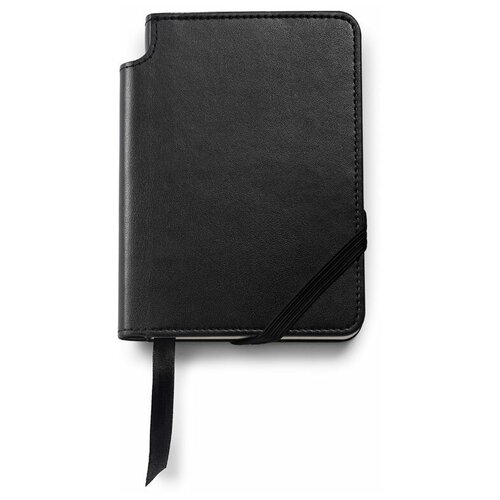 Записная книжка Cross Journal Classic Black AC281-1S, A6, черного цвета, с местом для хранения ручки, 160 страниц в линейку, плотность бумаги 100г/м2